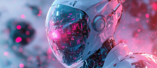 Wall Mural - individual develops a robotic system blending human creativity and advanced artificial intelligence 