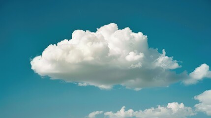 Poster - white cloud in blue sky