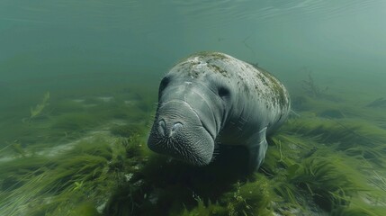 Manatee Underwater Encounter