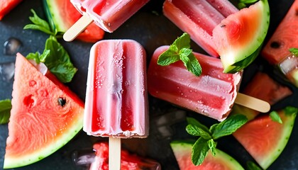 Chilled watermelon popsicles for ultimate summer refreshment