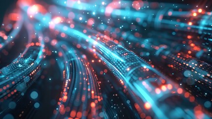 Wall Mural - Abstract Digital Network