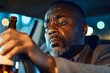 © Matija - black man in tears with a bottle of alcohol in a car