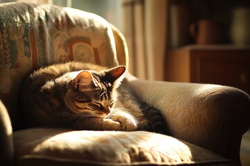 Sticker - cat on the couch