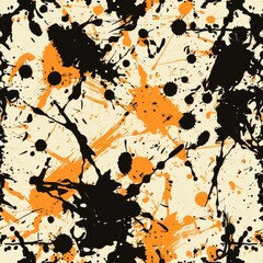 Sticker - Abstract Inksplatter Pattern for Seamless Tiling