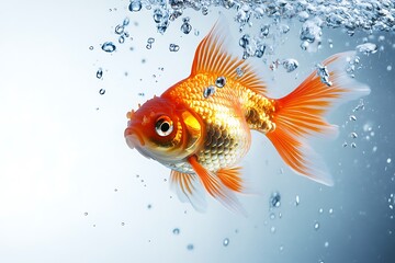 goldfish in aquarium