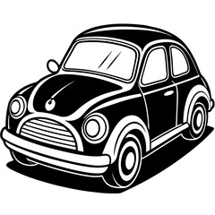 Cute modern car vector illustration