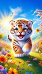 Wall Mural - Tigerbaby