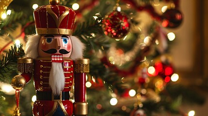 Nutcracker Ornament on Christmas Tree