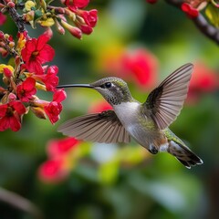 Wall Mural - Ruby-Throated Hummingbird