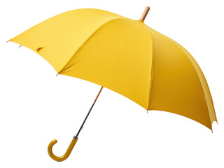 Sticker - PNG Yellow umbrella white background protection sheltering.