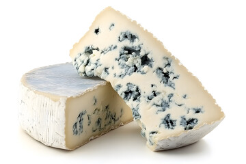 Wall Mural - Blue cheese dor blue or roquefort isolated on white background