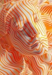 Canvas Print - orange lines on face background asmr graphics.