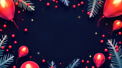 Wall Mural - christmas background with stars and snowflakes