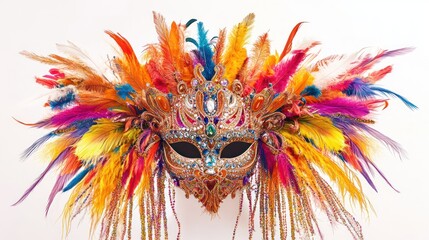 A Colorful Venetian Carnival Mask