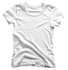 PNG White t shirt on the white background