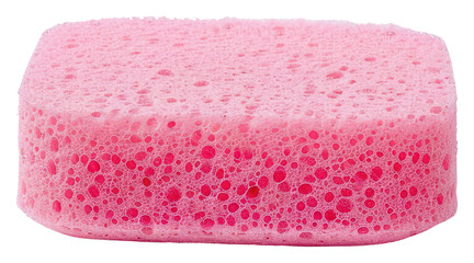 Canvas Print - PNG Pink sponge on the white background