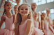 © Dzmitry - Delightful young female dancers joyfully training in a bright studio filled with natural light during afternoon practice sessions