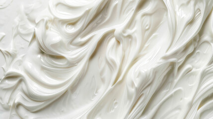  Top view of white buttercream for decorating cake, silky smooth  buttercream.