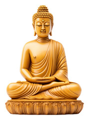 Poster - PNG  Buddha statue white background representation spirituality.