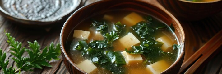 Poster - Japanese burdock miso soup image