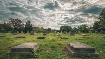 Wall Mural - cemetery