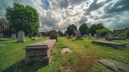 Wall Mural - cemetery