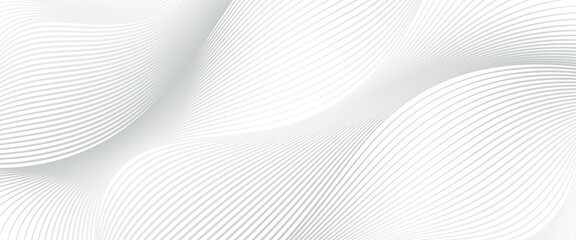 Wall Mural - Abstract white background from lines. Wavy line drawing . Design element