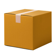 Poster - Cardboard box png, packaging design, transparent background