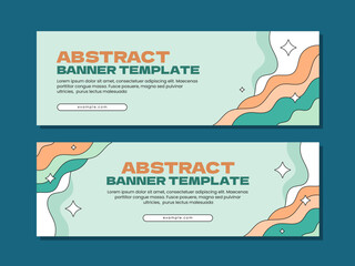 Wall Mural - Vintage abstract banner template design