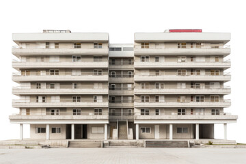 Canvas Print - PNG  Socialist apartment building architecture city neighbourhood.