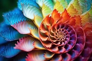 Wall Mural - The natural harmony and mathematical beauty of the Fibonacci sequence
