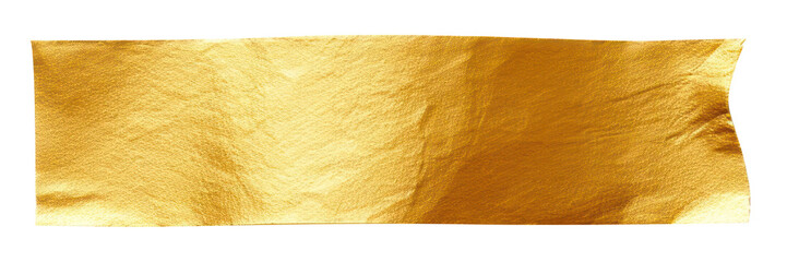 Poster - PNG Gold color washi tape paper white background rectangle.