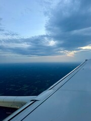 view from airplane window