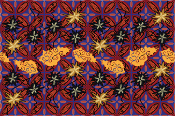 Wall Mural - Development of Pager Wesi Batik Motif, a unique batik motif from Indonesia