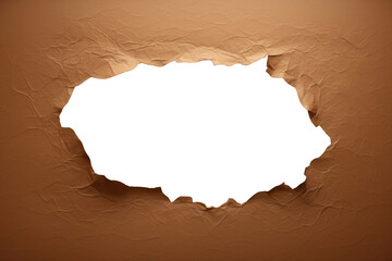 Poster - PNG Kraft paper backgrounds brown hole.