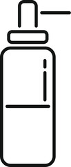 Sticker - Simple line icon representing a nasal spray, commonly used for relieving nasal congestion