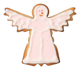 Sticker - PNG Angel cookie icing dessert.