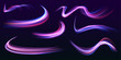 © Mirotvoric - Set of glowing speed spirals on dark background for your neon design. Abstract vector fire circles, sparkling swirls and energy light spiral frames.