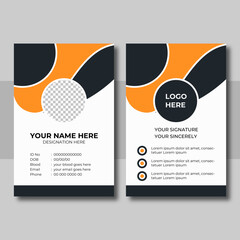 Wall Mural - Elegant ID card template design