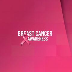 Wall Mural - Breast cancer awareness background