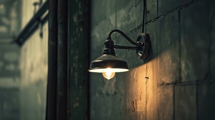 Canvas Print - Wall lamp for backdrop lighting