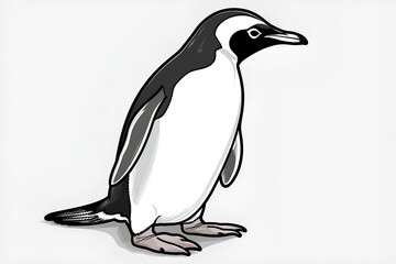 Wall Mural - penguin illustration