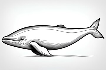 dolphin isolated on white background