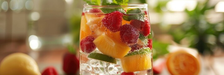 Poster - Fruit-Infused Refreshing Beverage