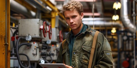 Poster - worker at work