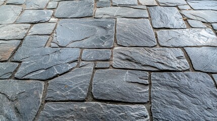 Sticker - Grey Slate Stone Pavement Texture Background