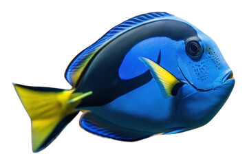 Wall Mural - PNG Underwater photo of blue tang animal outdoors marine.