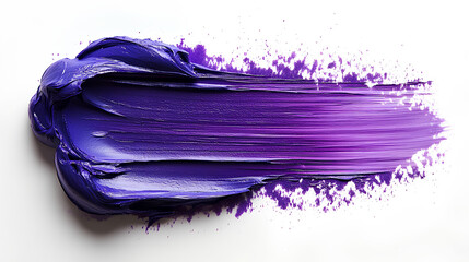 purple ink brush stroke, purple brush isolated on white background