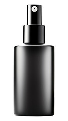 Poster - PNG Cosmetic polished bottle with dispenser pump in black cosmetics perfume white background.