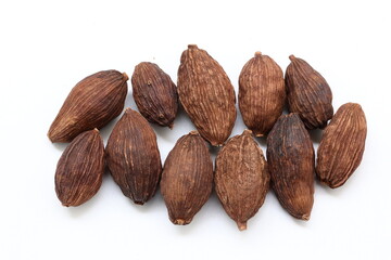 Cardamom isolated on white background